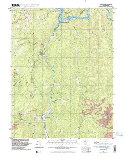 United States Geological Survey Erbacon, WV (1997, 24000-Scale) digital map