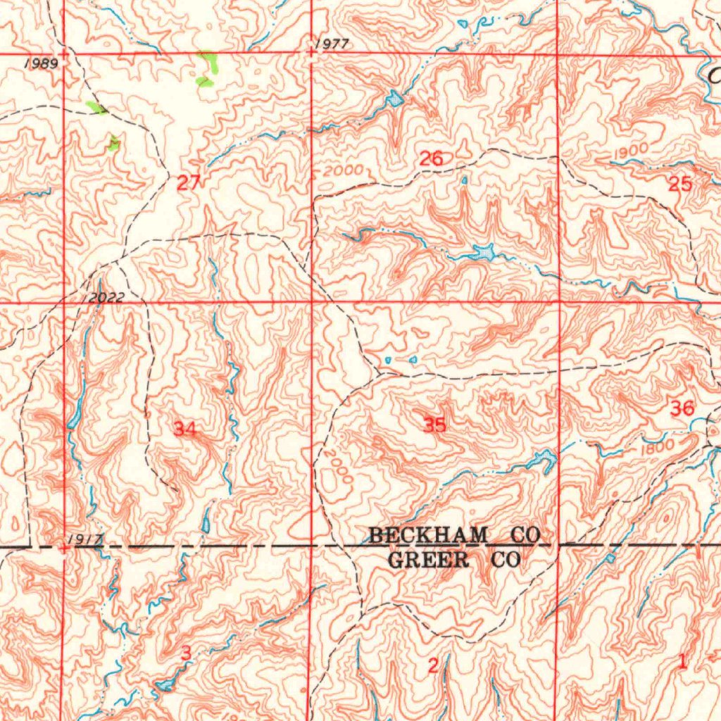 Erick, OK (1961, 62500-Scale) Map by United States Geological Survey ...