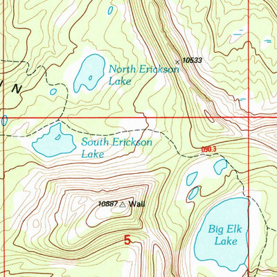 United States Geological Survey Erickson Basin, UT (1998, 24000-Scale) digital map