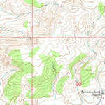 United States Geological Survey Erickson-Kent Ranch, WY (1963, 24000-Scale) digital map