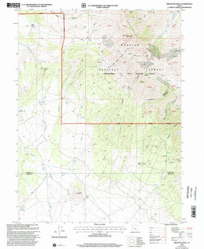 United States Geological Survey Erickson Knoll, UT (1998, 24000-Scale) digital map