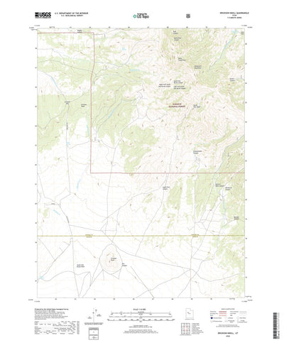 United States Geological Survey Erickson Knoll, UT (2020, 24000-Scale) digital map