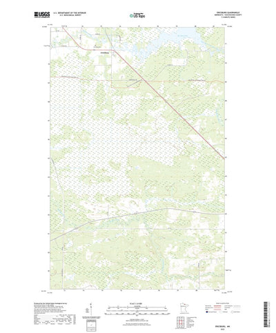 United States Geological Survey Ericsburg, MN (2022, 24000-Scale) digital map