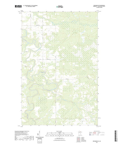 United States Geological Survey Ericsburg SW, MN (2022, 24000-Scale) digital map