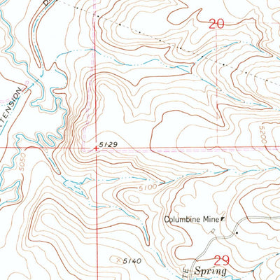 United States Geological Survey Erie, CO (1967, 24000-Scale) digital map