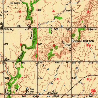 United States Geological Survey Erie, KS (1948, 62500-Scale) digital map