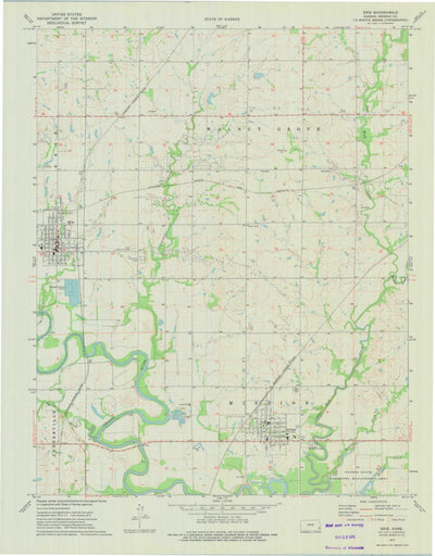 United States Geological Survey Erie, KS (1973, 24000-Scale) digital map