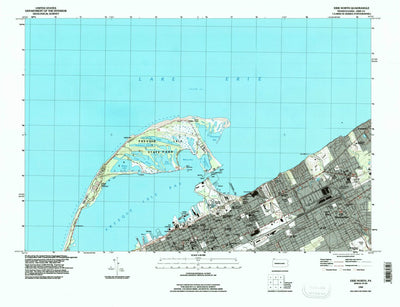 United States Geological Survey Erie North, PA (1996, 24000-Scale) digital map