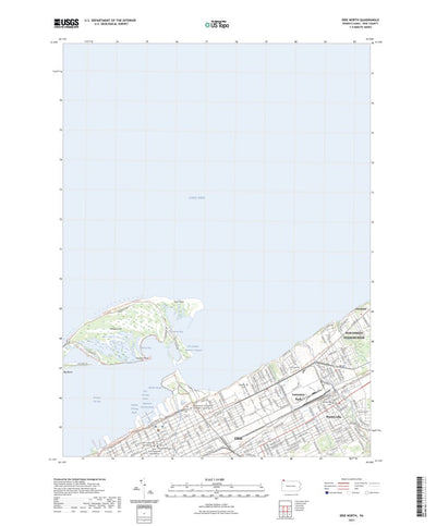 United States Geological Survey Erie North, PA (2023, 24000-Scale) digital map