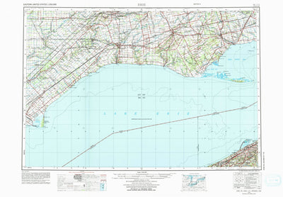 United States Geological Survey Erie, PA-OH (1959, 250000-Scale) digital map