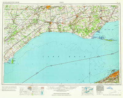 United States Geological Survey Erie, PA-OH (1965, 250000-Scale) digital map