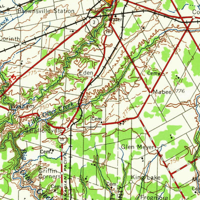 United States Geological Survey Erie, PA-OH (1965, 250000-Scale) digital map