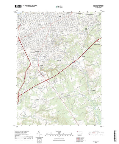 United States Geological Survey Erie South, PA (2023, 24000-Scale) digital map