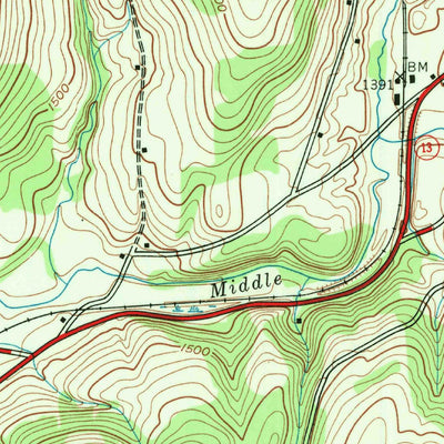 United States Geological Survey Erieville, NY (1943, 24000-Scale) digital map