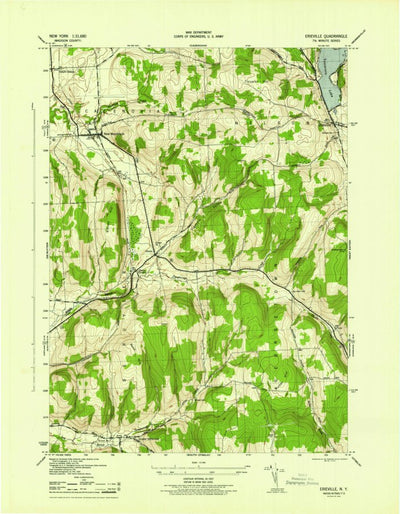 United States Geological Survey Erieville, NY (1944, 31680-Scale) digital map