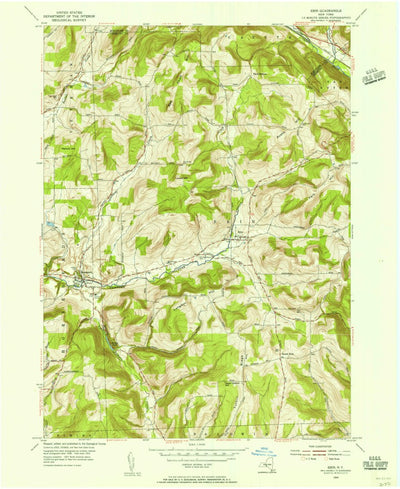 United States Geological Survey Erin, NY (1954, 24000-Scale) digital map