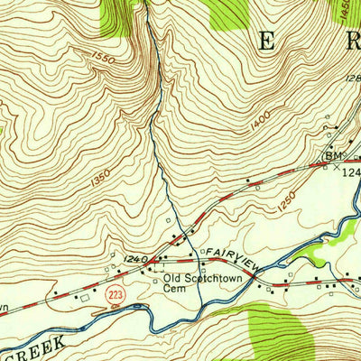 United States Geological Survey Erin, NY (1954, 24000-Scale) digital map