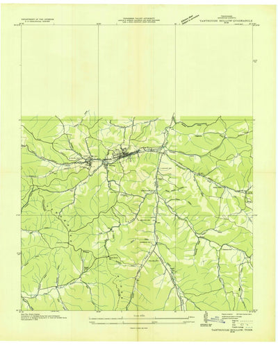 United States Geological Survey Erin, TN (1936, 24000-Scale) digital map