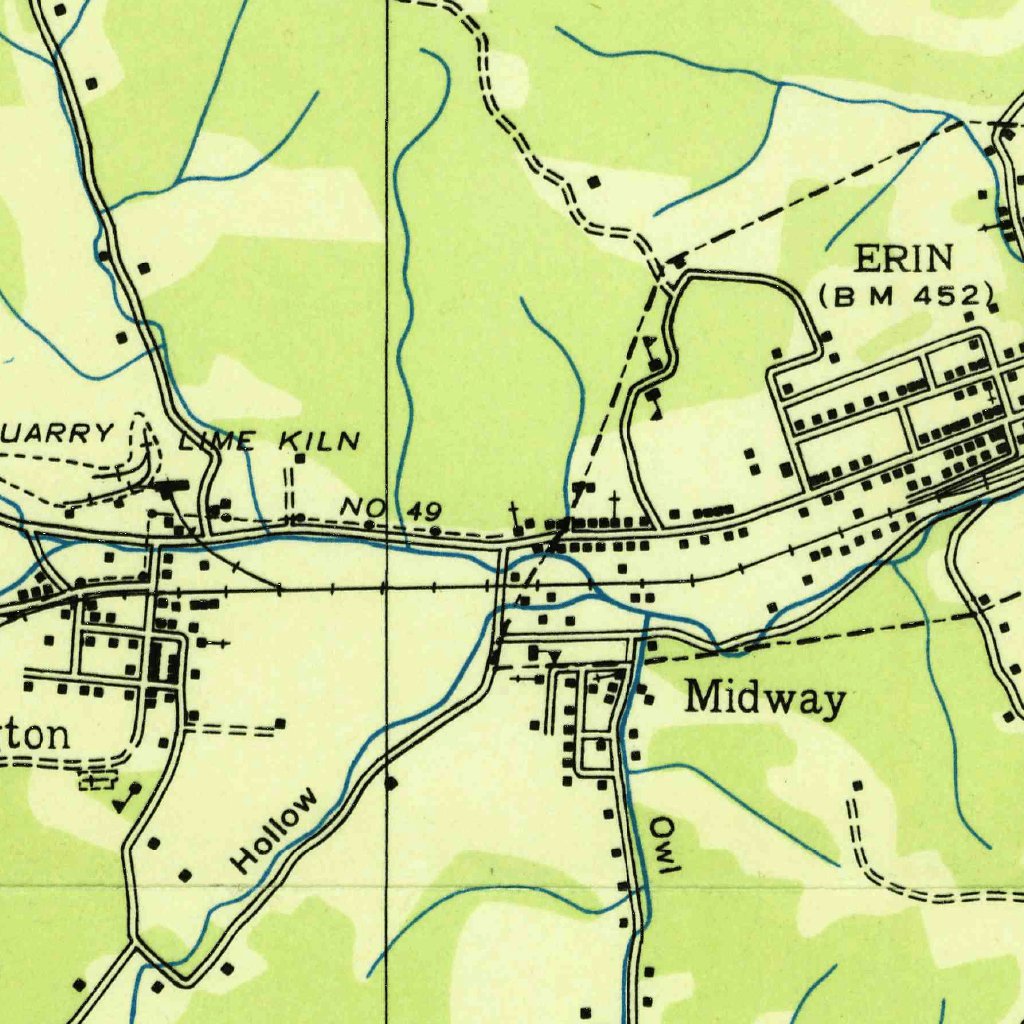 Erin, TN (1936, 24000-Scale) Map by United States Geological Survey ...