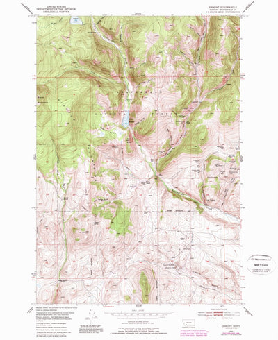 United States Geological Survey Ermont, MT (1952, 24000-Scale) digital map