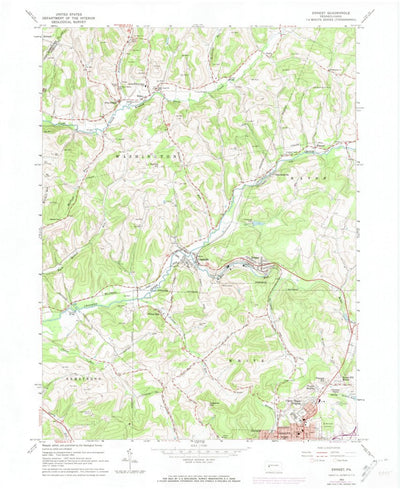 United States Geological Survey Ernest, PA (1963, 24000-Scale) digital map