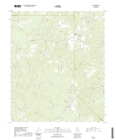 United States Geological Survey Eros, LA (2020, 24000-Scale) digital map