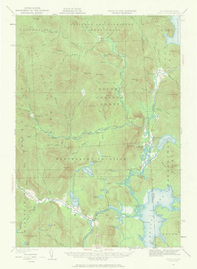 United States Geological Survey Errol, NH-ME (1930, 62500-Scale) digital map