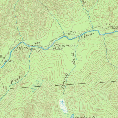 United States Geological Survey Errol, NH-ME (1930, 62500-Scale) digital map