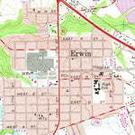 United States Geological Survey Erwin, NC (1973, 24000-Scale) digital map