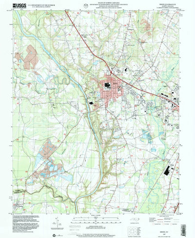 United States Geological Survey Erwin, NC (1997, 24000-Scale) digital map