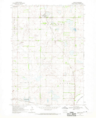 United States Geological Survey Erwin, SD (1968, 24000-Scale) digital map