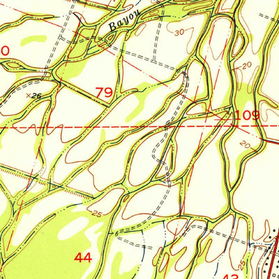 United States Geological Survey Erwinville, LA (1954, 24000-Scale) digital map