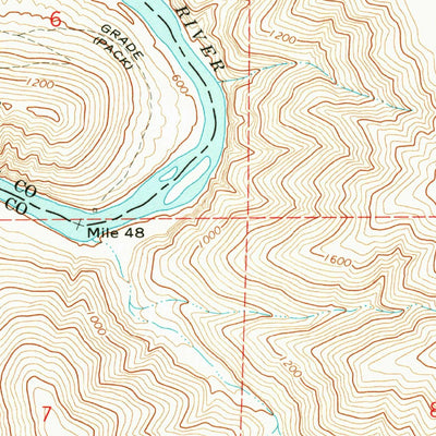 United States Geological Survey Esau Canyon, OR (1970, 24000-Scale) digital map