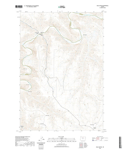 United States Geological Survey Esau Canyon, OR (2020, 24000-Scale) digital map