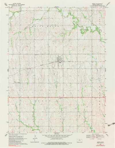 United States Geological Survey Esbon, KS (1969, 24000-Scale) digital map