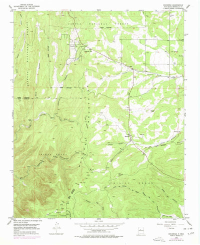 United States Geological Survey Escabosa, NM (1954, 24000-Scale) digital map