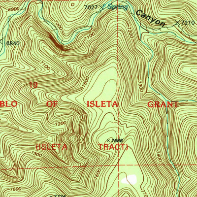 United States Geological Survey Escabosa, NM (1991, 24000-Scale) digital map
