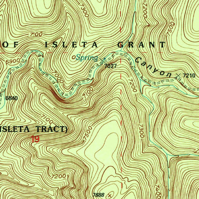 United States Geological Survey Escabosa, NM (1995, 24000-Scale) digital map