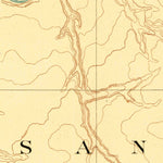 United States Geological Survey Escalante E, UT-AZ (1886, 250000-Scale) digital map