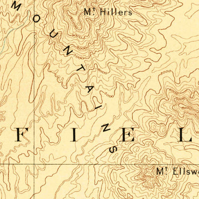 United States Geological Survey Escalante E, UT-AZ (1886, 250000-Scale) digital map
