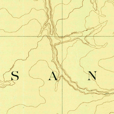 United States Geological Survey Escalante E, UT-AZ (1892, 250000-Scale) digital map