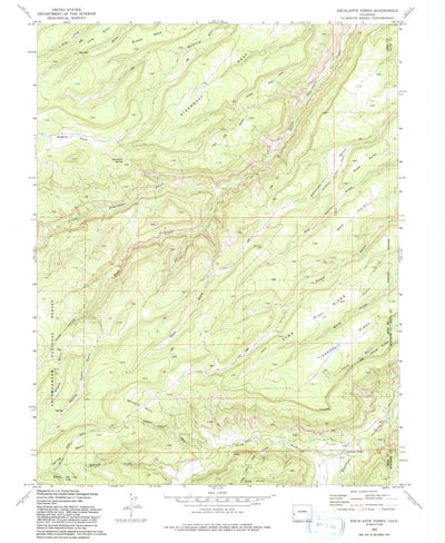 United States Geological Survey Escalante Forks, CO (1973, 24000-Scale) digital map