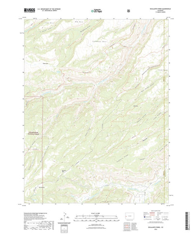 United States Geological Survey Escalante Forks, CO (2022, 24000-Scale) digital map