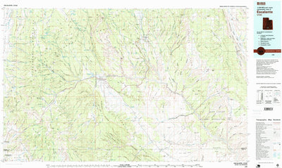 United States Geological Survey Escalante, UT (1980, 100000-Scale) digital map