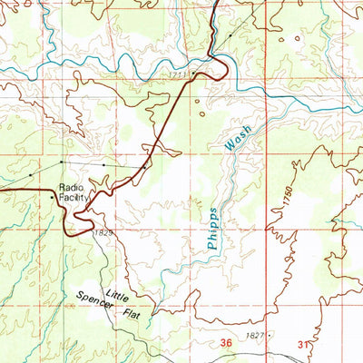United States Geological Survey Escalante, UT (1980, 100000-Scale) digital map