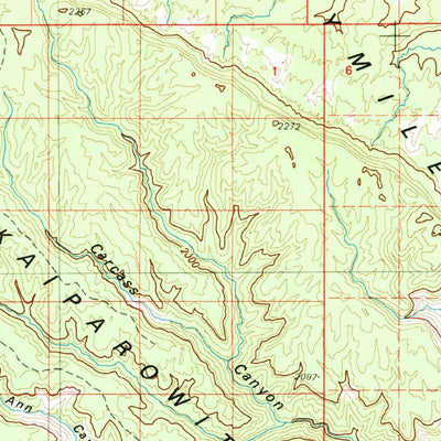 United States Geological Survey Escalante, UT (1980, 100000-Scale) digital map