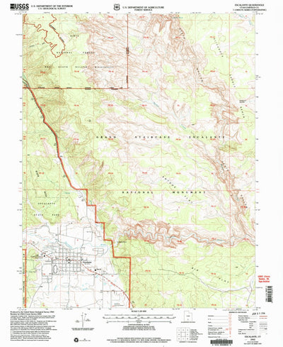 United States Geological Survey Escalante, UT (2002, 24000-Scale) digital map