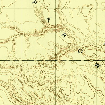 United States Geological Survey Escalante W, UT-AZ (1886, 250000-Scale) digital map