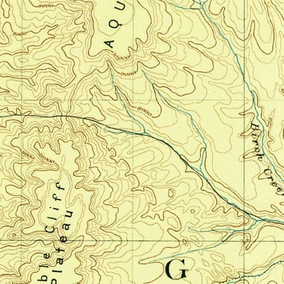 United States Geological Survey Escalante W, UT-AZ (1886, 250000-Scale) digital map