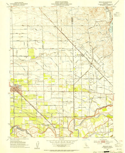 United States Geological Survey Escalon, CA (1953, 24000-Scale) digital map
